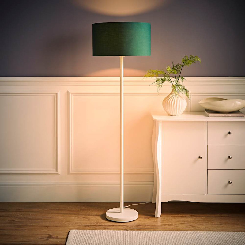 Romeir 148cm Matte Traditional Floor Lamp, Forest Green, No