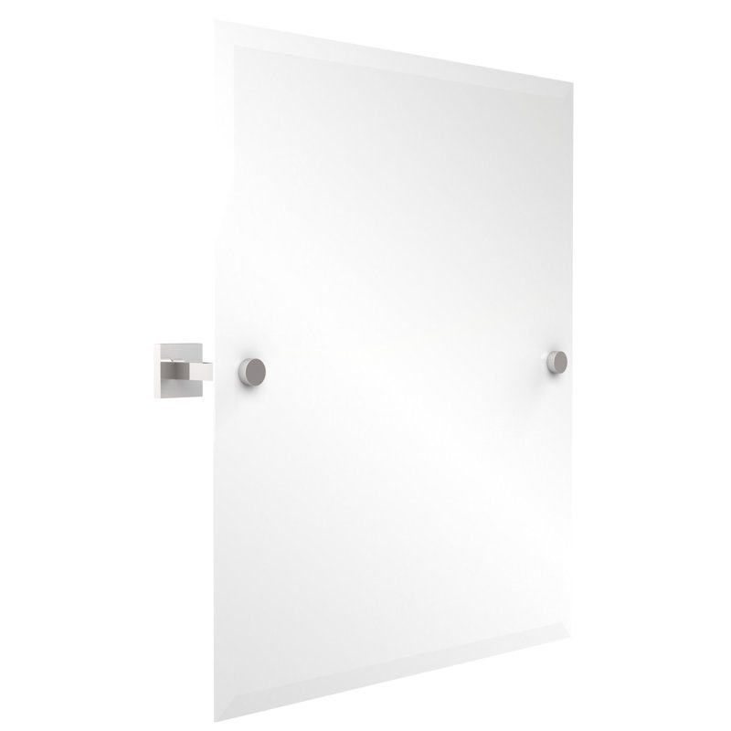 Haranu Wall Mirror with Shelves, Polished Chrome
