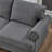 Roomfitters 59.5” Modern Classic Loveseat, Upholstered Fabric Couch with Tufted Design for Living Room, Grey-1778194631