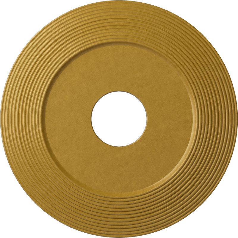 Endurathane Granada Ceiling Medallion, 15 3/4"OD x 5/8"P (Fits Canopies up to 4 1/4"), Hand-Painted Flash Blue Finish