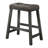 Rustic Backless Counter Stool Of 2, 25-Inch Wooden With Leather Cushioned Seat, Distressed Finish, Frame For Bar And Kitchen Island, Space Design 2 Design, Dining Breakfast Bar, Comfortable Stylish