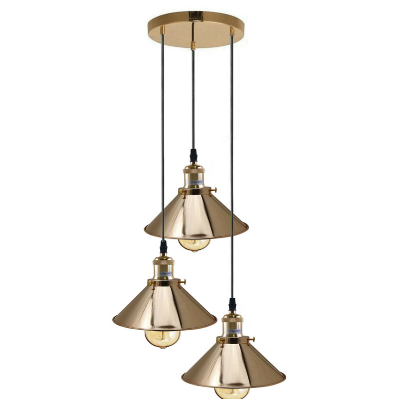Comanche 3 - Light Cluster Pendant, French Gold