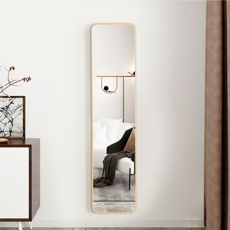 Metal Rectangle Mirror, Gold
