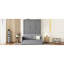 Grand lit escamotable mural avec coussin, grand