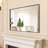 Metal Rectangle Mirror with Aluminum Frame, Bathroom Mirror with Resistant Glass-1301543974-1299815389
