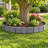28-Piece Faux Stone Garden Edging Border Set, Gray Stake-In Landscape Fence for Flower Beds-135282153