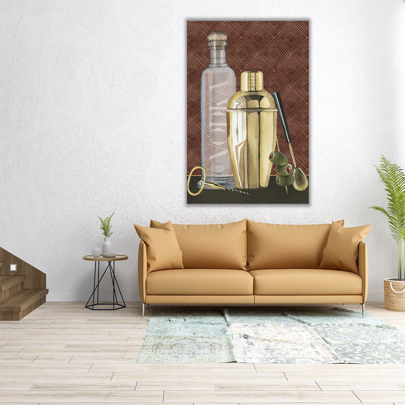 Bar Gatsby I - reproduction d'art sur toile, H 30 po x l 20 po