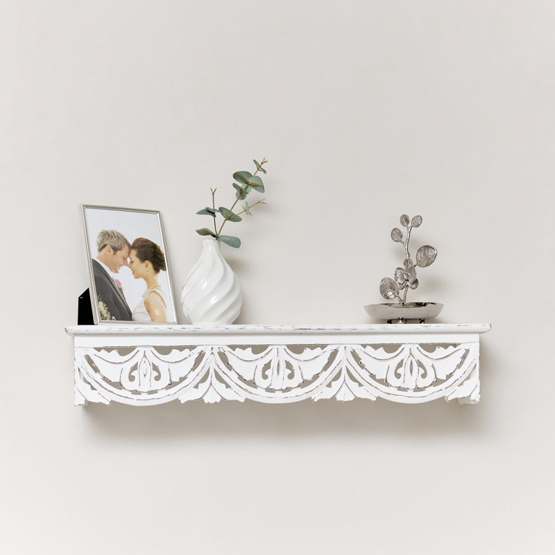 Faolan Wood Floating Shelf, 10.5cm H x 60cm W x 13cm D