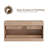 36" Wall mounted Bathroom Vanity Floating Cabinet Base Only, Sink Not Included