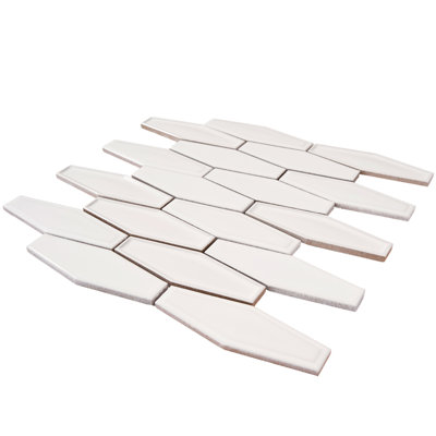 Carreau de mosaïque en porcelaine nid d'abeille 1,5 po x 4,9 po