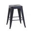Tabouret à hauteur de comptoir 24 po, tabourets de bar en métal sans dossier, ensemble de 4, non empilable, amovible et facile à assembler, conception peu encombrante pour îlot de cuisine / bar / café / salle à manger-591688198-591688211-591688217