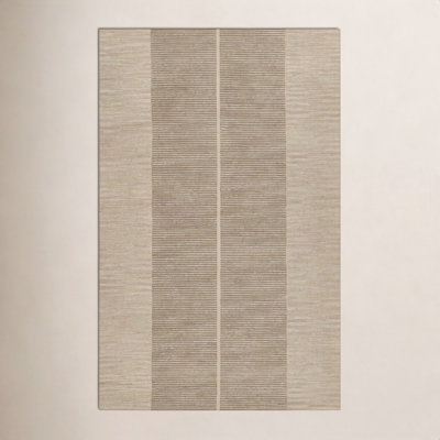 Hand-Tufted Geometric Wool Rug