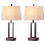Ensemble de lampes de table en métal 23,5 "avec USB, ports de type C et Oulet intégré Permelia-1006742189-1006742188