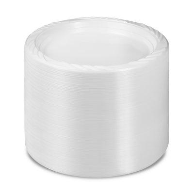 White Disposable Plastic Plate