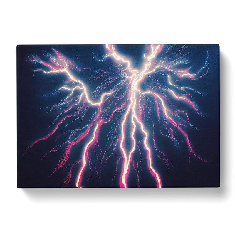 Righteous Lightning Bolt - Wrapped Canvas, 50cm H x 76cm W x 3cm D