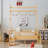 Twin House Platform Bed Frame With Stairs, Solid Wood Materialen Frame Material Twin Bed Frame, Lowith Profile And Childlike Fun Design.In Natural Finish-210616322-210616320