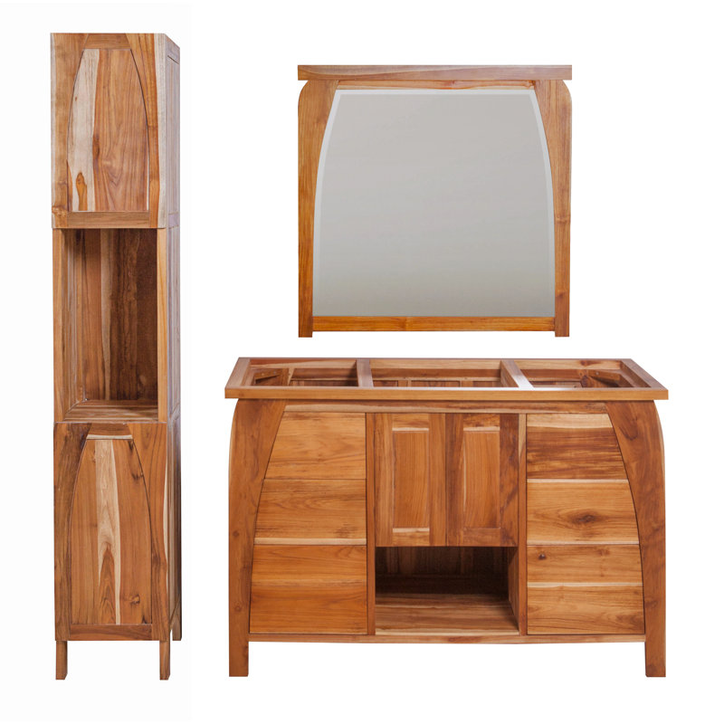 21'' Solid Wood Single Bathroom Vanity Top