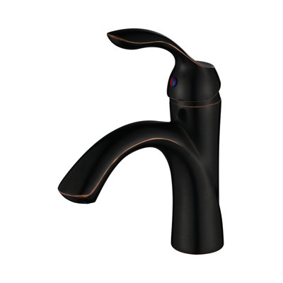 Single Hole Bathroom Faucet with Drain Assembly, Single Handle Bathroom Sink Faucet with Pop-up Drain Stopper