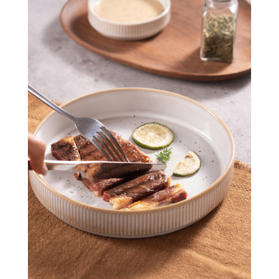 Stoneware Pasta Bowl Set (Set of 6)