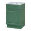 Meuble-lavabo de 20 po avec lavabo, meuble-lavabo avec tablette de porte et tablette réglable, vert-180862733