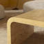Kievie 48" W Burl Wood Coffee Table – Handcrafted Elegance with Sleek Curves-106480592