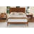 Mid-Century Modern Bamboo Wood Platform Bed with Wood Slat Metal Support-67459027-67459024