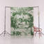 Tapis décoratif vert et beige à motif de chevaux-1690496092