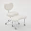 Fauteuil de méditation artificiel en poils de lapin plus, fauteuil à pattes croisées avec roulettes, fauteuil TDAH, fauteuil de bureau Criss-1705847752