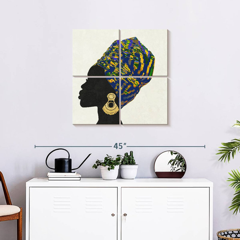 Kente II, 26" H x 26" W