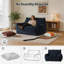 Fauteuil à billes Allea Velveteen-405014644