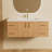 48 Inch Solid Surface Resin Vanity Top With Integrated Sink – Rectangular Single Bathroom Countertop,  Glossy White,