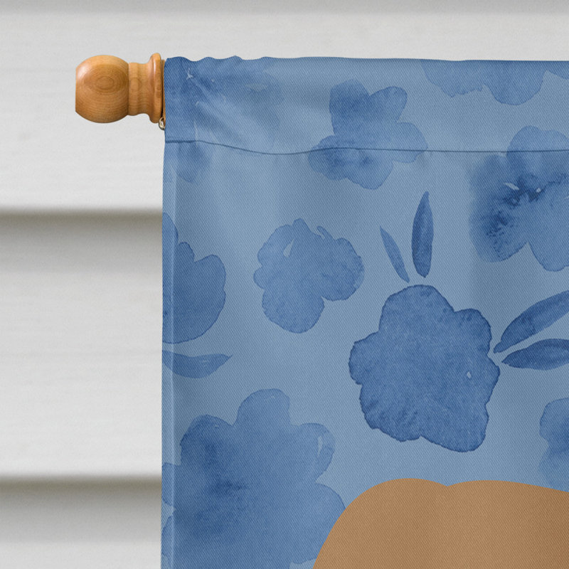 Caniche en polyester à 2 côtés 40 x 28 po standard welcome drapeau maison, Bull terrier 4
