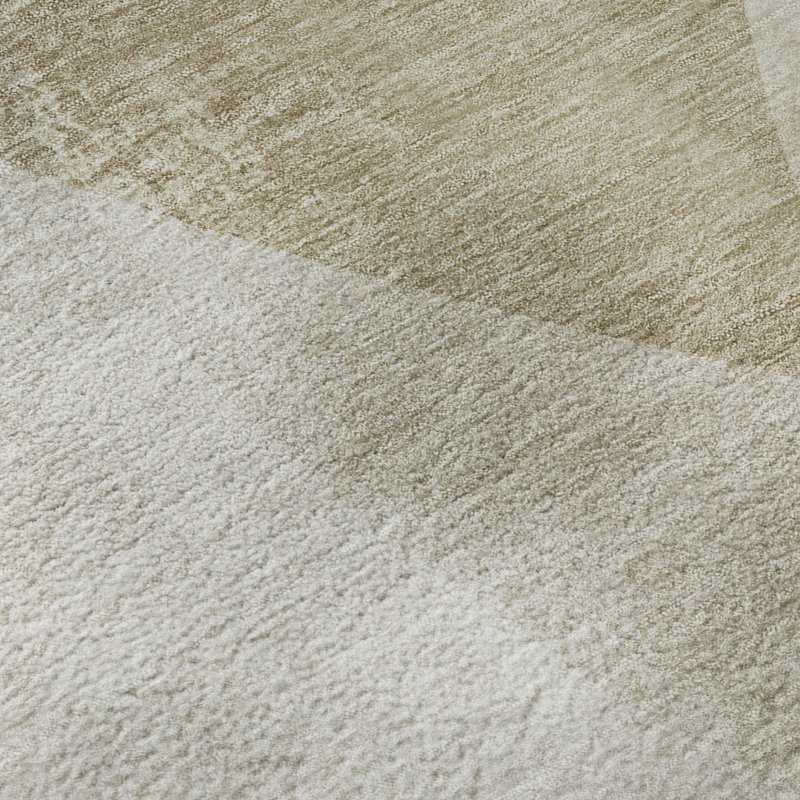 Premium Machine Washable Mayfield Abstract Rug, Beige, 5' x 7'6"