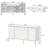 Jenkinsburg 63" Modern Sideboard with Legs and Fluted Doors, Buffet Cabinet for Entryway or Living Room-935277441
