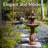 Kirt Resin Pineapple Traditional 2-Tier Solar Fountain with Battery Backup - Rust-50487487