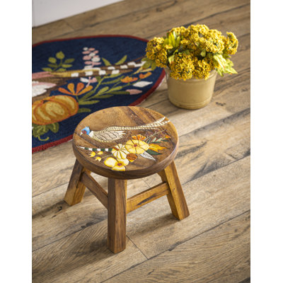 Tabouret de pieds faisan sculpté à la main