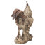 Statue coq debout en bois flotté
