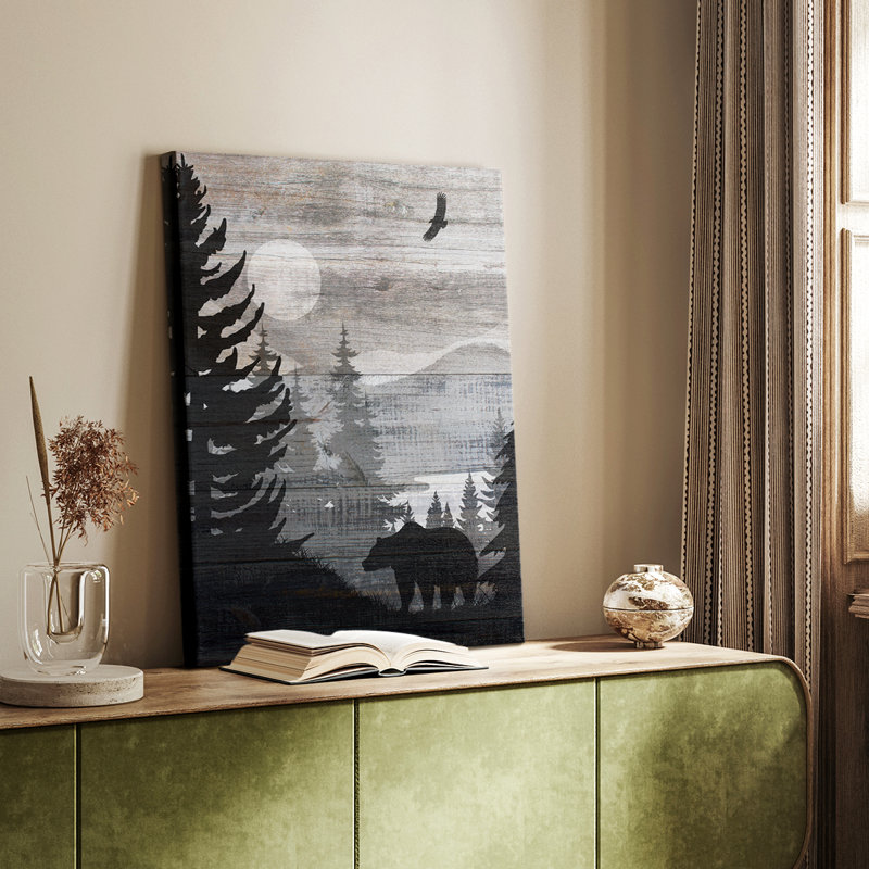 Ours du paysage canadien - galerie Cavas sur mesure, H 48 po x l 32 po