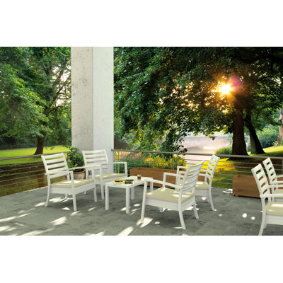 Quadis 4 - Person Patio Conversation Set with Cushions