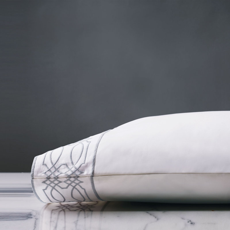Nicola Pillow Case, King Pillowcase, Gray