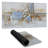 Abstract shape with metal looking finish - 15.75"x31.50" Desk mat