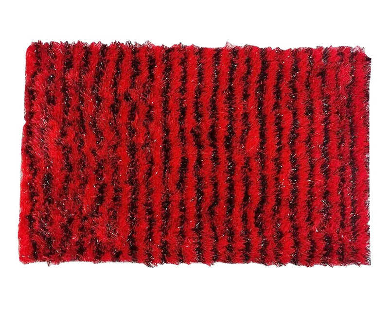 Striped Indoor Doormat, Red/Black