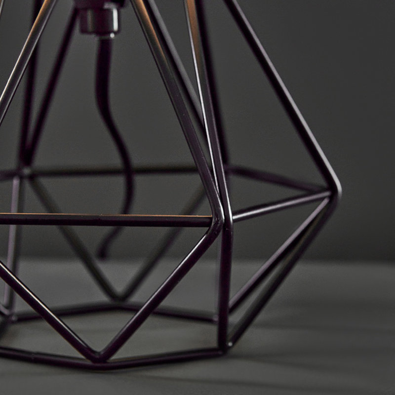 Bartelt Metal Table Lamp, Black, Black, Yes