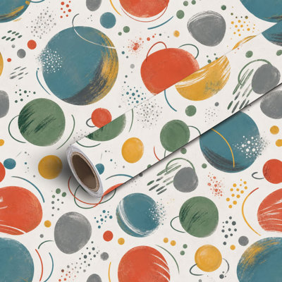 Peel and Stick Wallpaper Contact Paper Seamless sport balls Repeated backdrop for clothes Self Adhesive and Removable 17.7in x 118in(45x300cm)