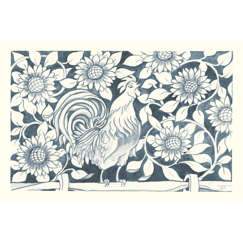 «Farm Life I» par Miranda Thomas - reproduction d'art sur toile tendue, H 32 po x l 48 po