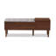 Banc de rangement rabattable en similicuir Edwina-2059183481