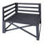 Chaise d'angle d'extérieur Flexiform, bleu-1012659800