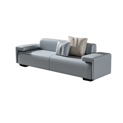 Leather Match Upholstered Bench