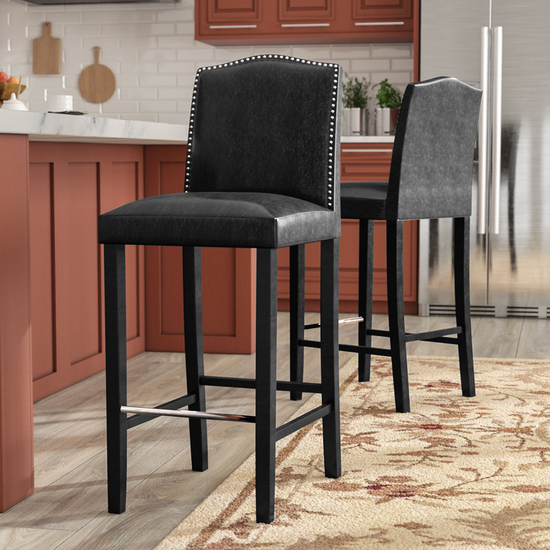 Tabouret de bar 30,5 po Annalaya, Noir
