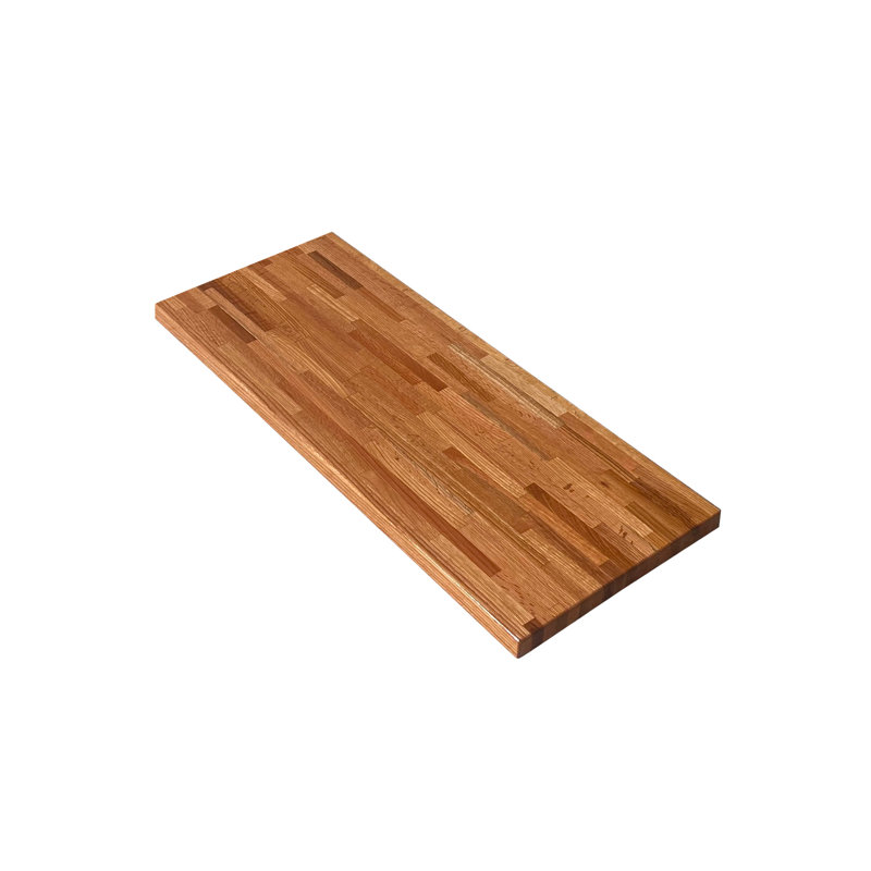 Dessus Knya Butcher Block, 1,5 po x 26 po x 60 po, Chêne rouge